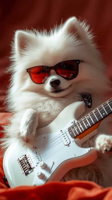 Pomeranian Rockstar