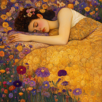 Sleeping Woman in a Garden