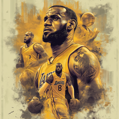 Lebron James NBA Highlights Poster