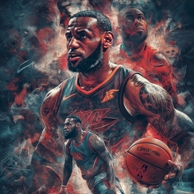 LeBron James NBA Highlights Poster