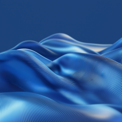 Blue Sine Wave Rendering