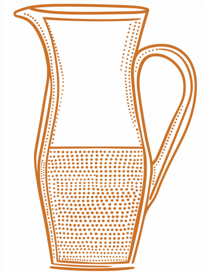 Elegant Glass Pitcher