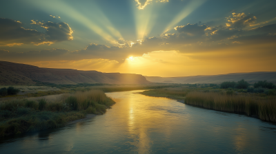Sunrise at the Jordan River