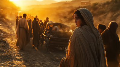 Caravan at Sunset