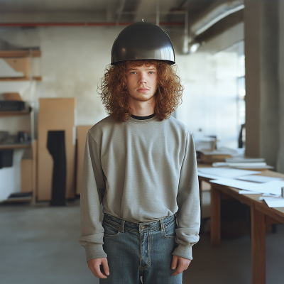 Young Man in Architect’s Office