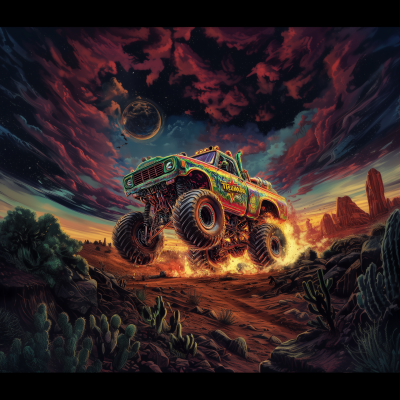 Psychedelic Monster Truck