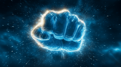 Glowing Crystal Fist