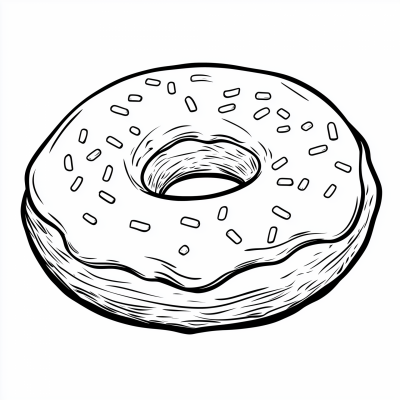 Coloring Book Donut
