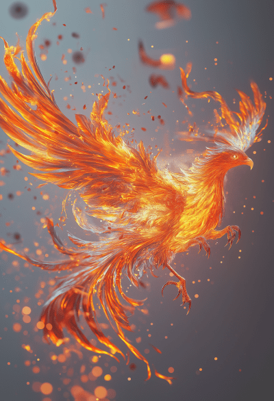 Fiery Phoenix Rising