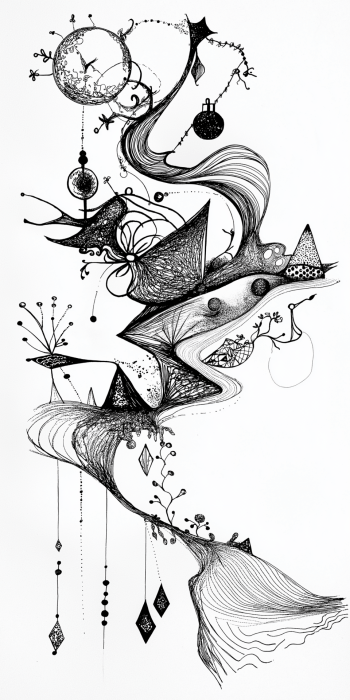 Surrealist Christmas Card