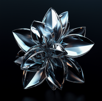 Futuristic Crystal Flower