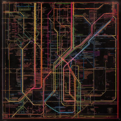 Graffiti Style NYC Transit Map