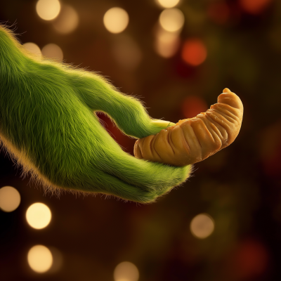 Grinch Grabbing Empanada
