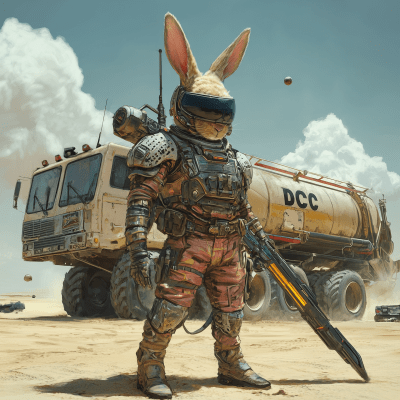 Futuristic Humanoid Rabbit