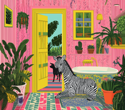 Zebra in the Bathtub