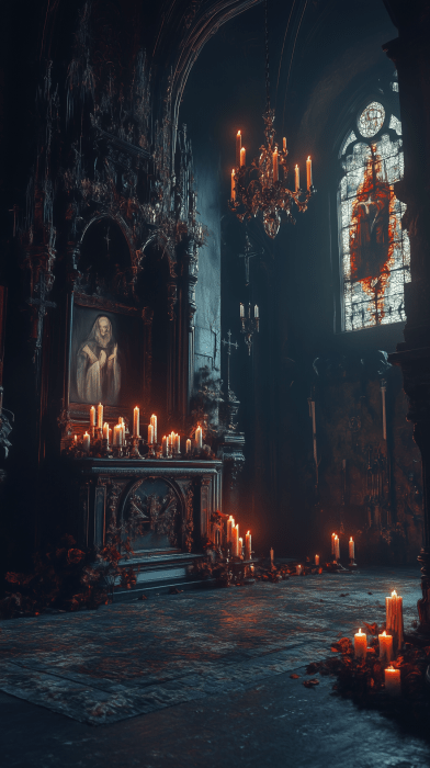 Prayer Place in Dark Church