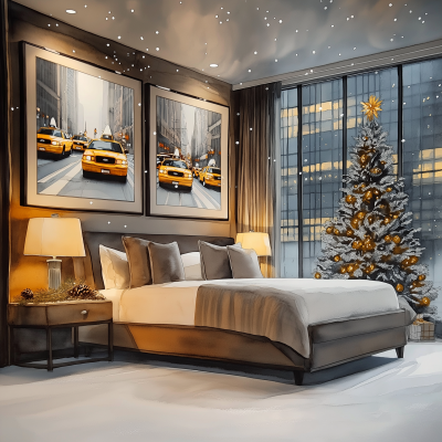 Festive Room Watercolor