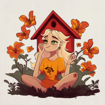 Meditating Blonde