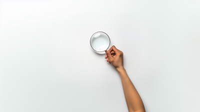 Hand Holding a Magnifying Glass