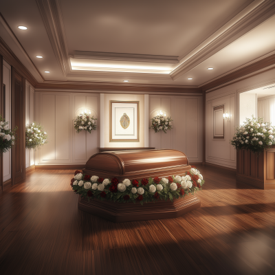 Elegant Funeral Home Interior