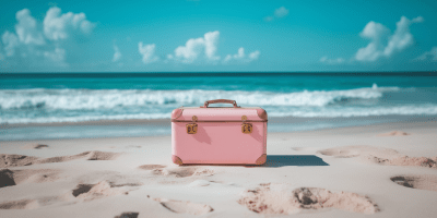 Buried Travel Suitcase