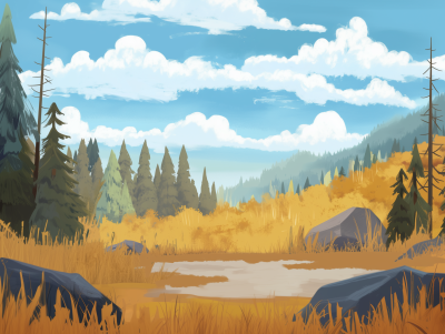 Vibrant Animation Background