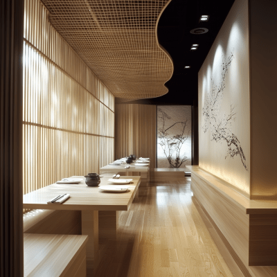 Japanese Restaurant Interior