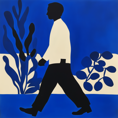 Matisse Inspired Man Walking