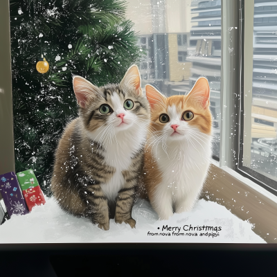 Merry Christmas Cats