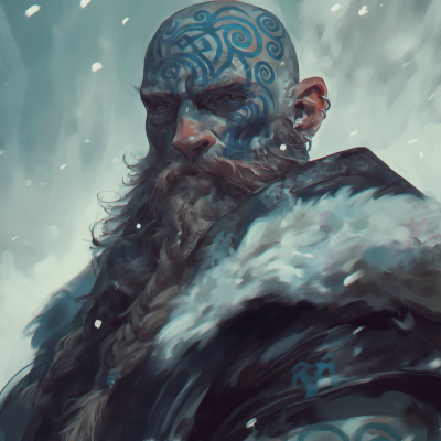 Dwarven Warrior in Snow