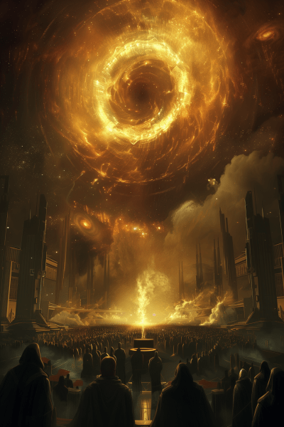 Crowded Ritual at the Portal