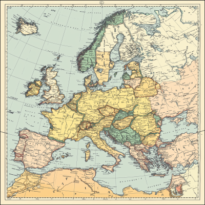 Political Map of Europe