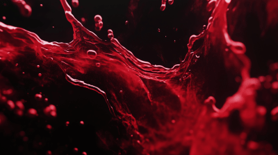 Red Liquid Splash