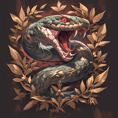 Neo Traditional Snake Tattoo