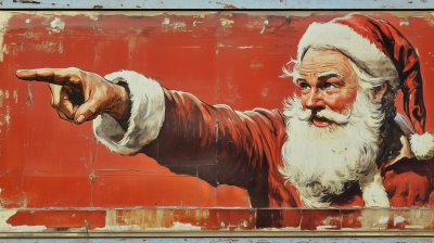 Vintage Santa Billboard