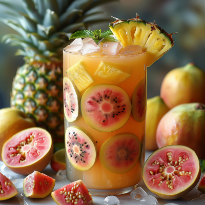 Pineapple and Guava Agua Fresca