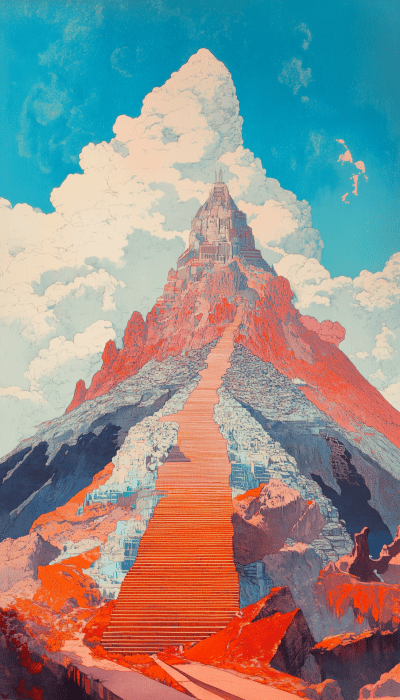 Moebius Style Iztaccíhuatl