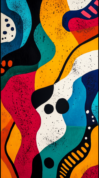 Abstract Disco Print