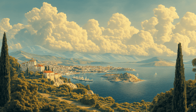 Dreamy Greek Landscape