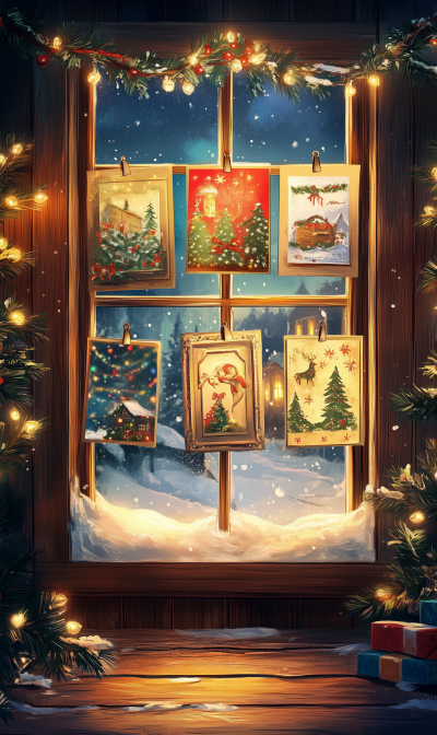 Christmas Card Display