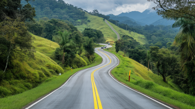Winding Road in Colombia