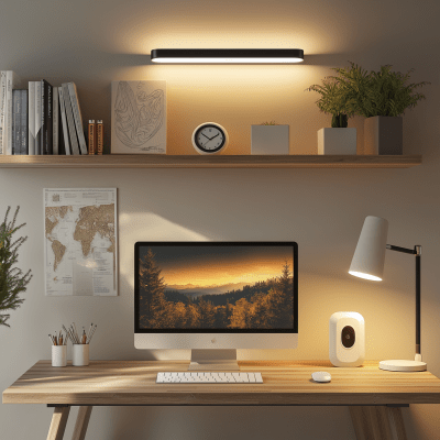 Modern Aesthetic Home Office Setup