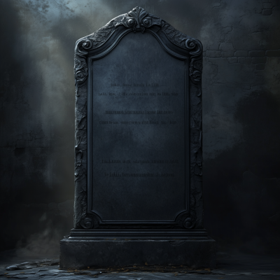 Dark Fantasy Tombstone