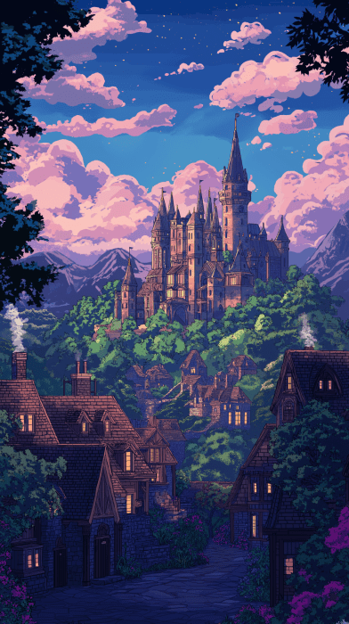 Hogwarts in Stardew Valley Style