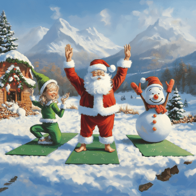 Santa and Friends Yoga