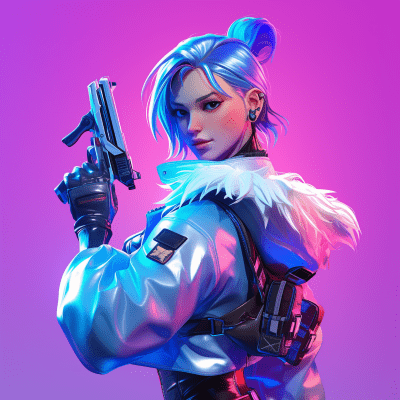 Neon Cyberpunk Soldier