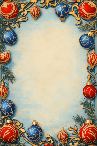 Christmas Azulejos Frame
