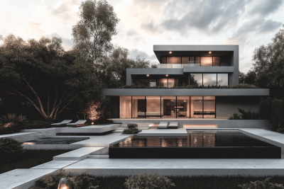 Modern Minimalist Villa with Japandi Vibes
