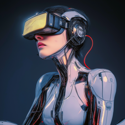 Cybernetic Woman in VR