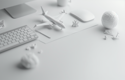 Origami Airplane on Desk